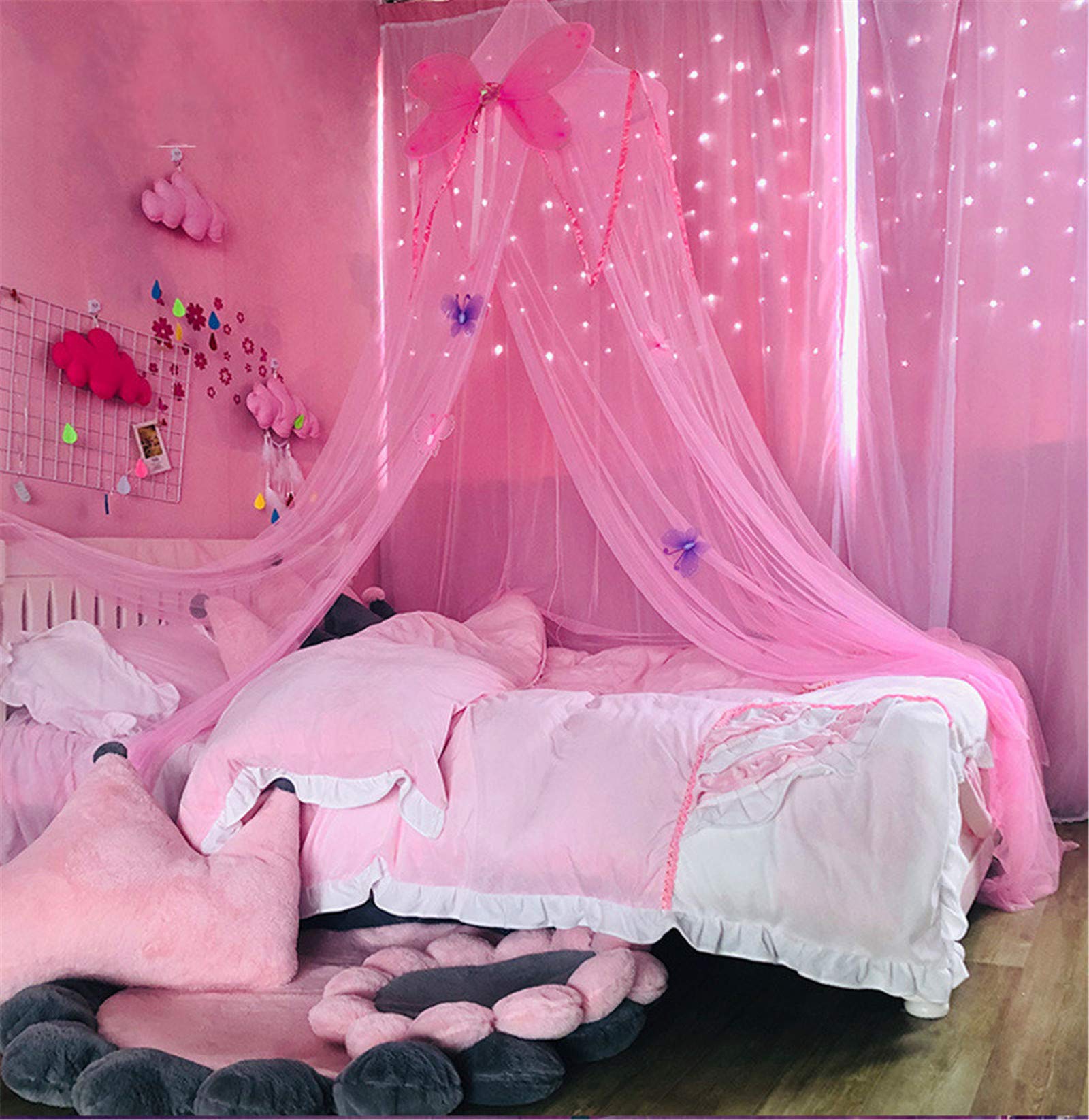 zelt babybett SWECOMZE Kinder Betthimmel,Bett mit Schmetterling Dekor,Babybett Baldachin Prinzessin Moskitonetz Kindergarten Spielzimmer Dekor Kuppel Premium Size:Small (52cm) Park Tool PCS-9.3 Home tarpaulin UK
