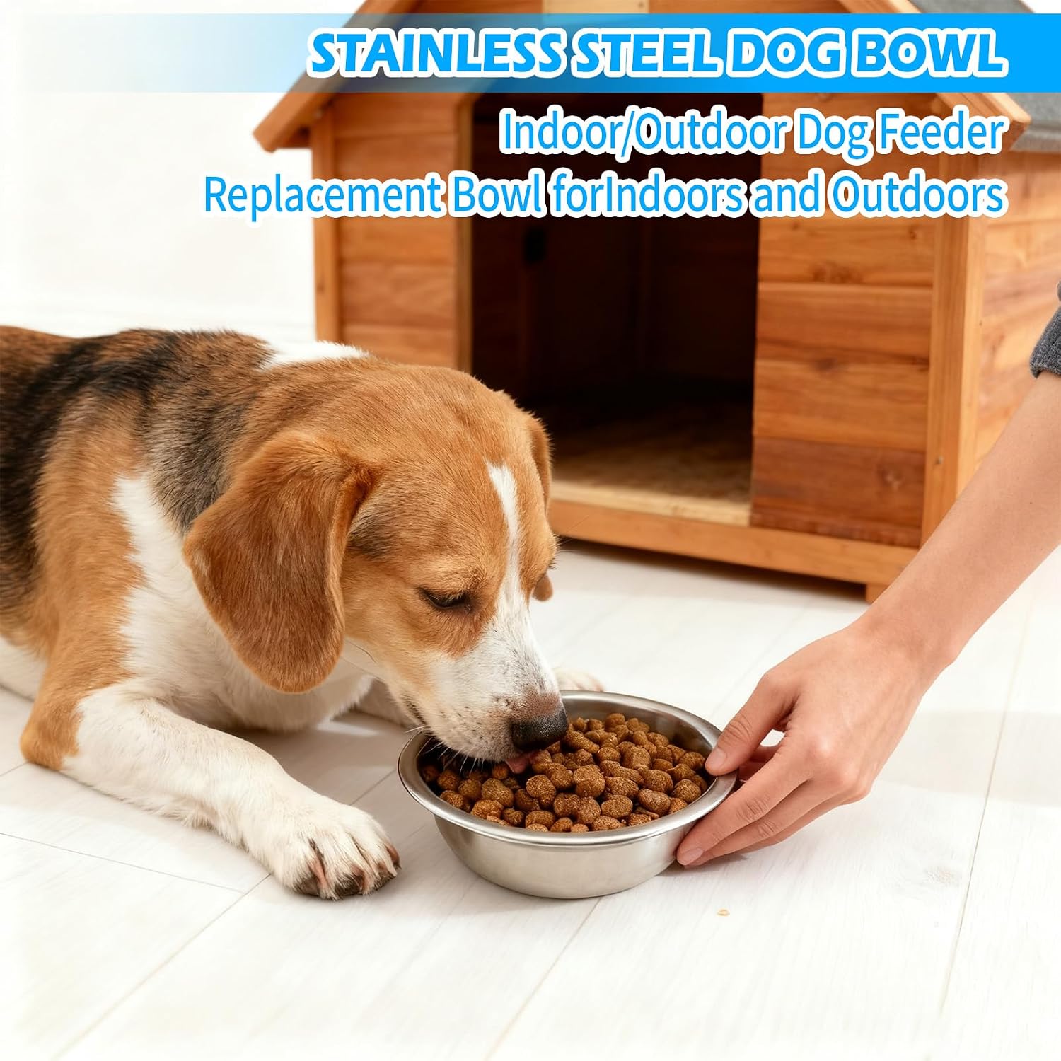 8 PCS Small Metal Dog Bowls Stainless Steel image 5