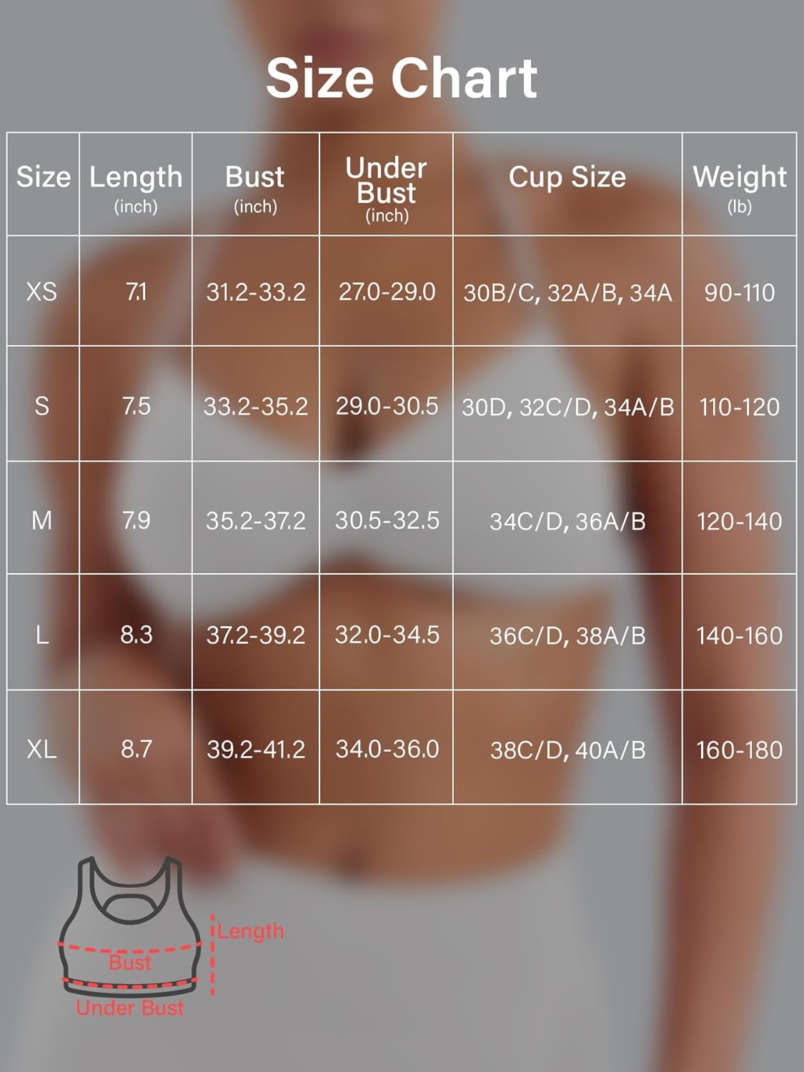 VOYJOY Impact Strappy Sports Bra Adjustable Padded Workout Gym Yoga Bra Crop Top for Women - Image 6