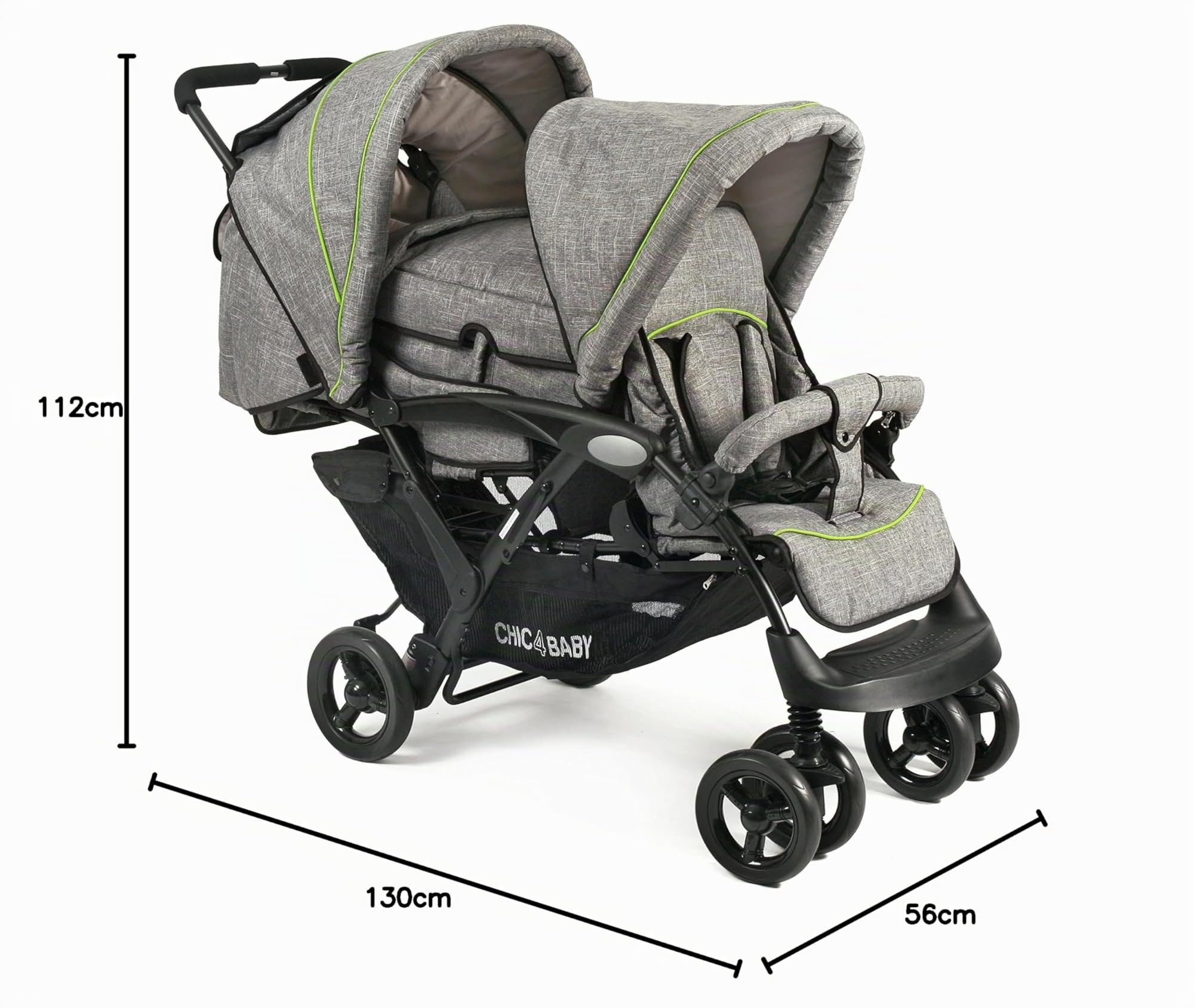 Chic 4 Baby 274 32 Bambini Cart, Grigio