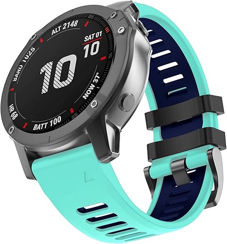 Miniatura 1 de Compatible con la correa de reloj Garmin Fenix 5x, 1.024in Sport Silicone Starp para reloj inteligente Fenix 6XFenix 6X ProFenix 5X PlusFenix