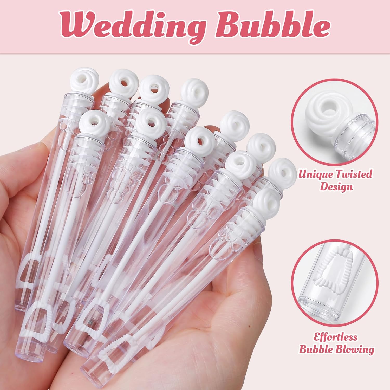 32 Pack Wedding Bubbles for Guests - Mini Bubbles Bulk with Gift Box, White Bubble Wand for Wedding Send Off, Party Favor Bubbles & Wedding Supplies for Reception, Bridal Shower, and Anniversary
