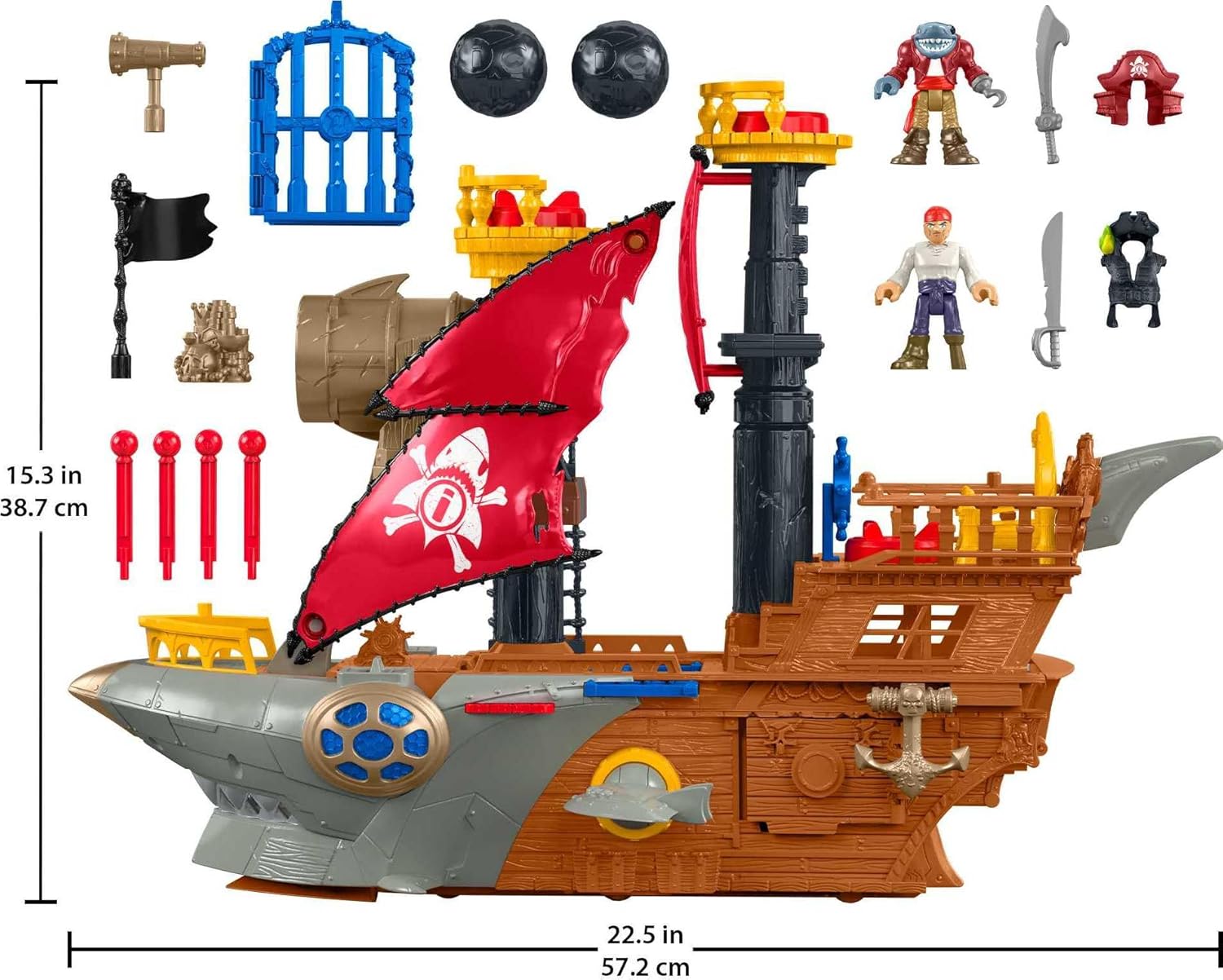 Fisher-Price Imaginext Shark Bite Pirate Ship