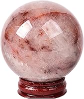 Vista 72 de AMOYSTONE Bola de aventurina azul Natural Cuarzo Cuarzo Cristal Esfera Piedra Bola con Base de Madera