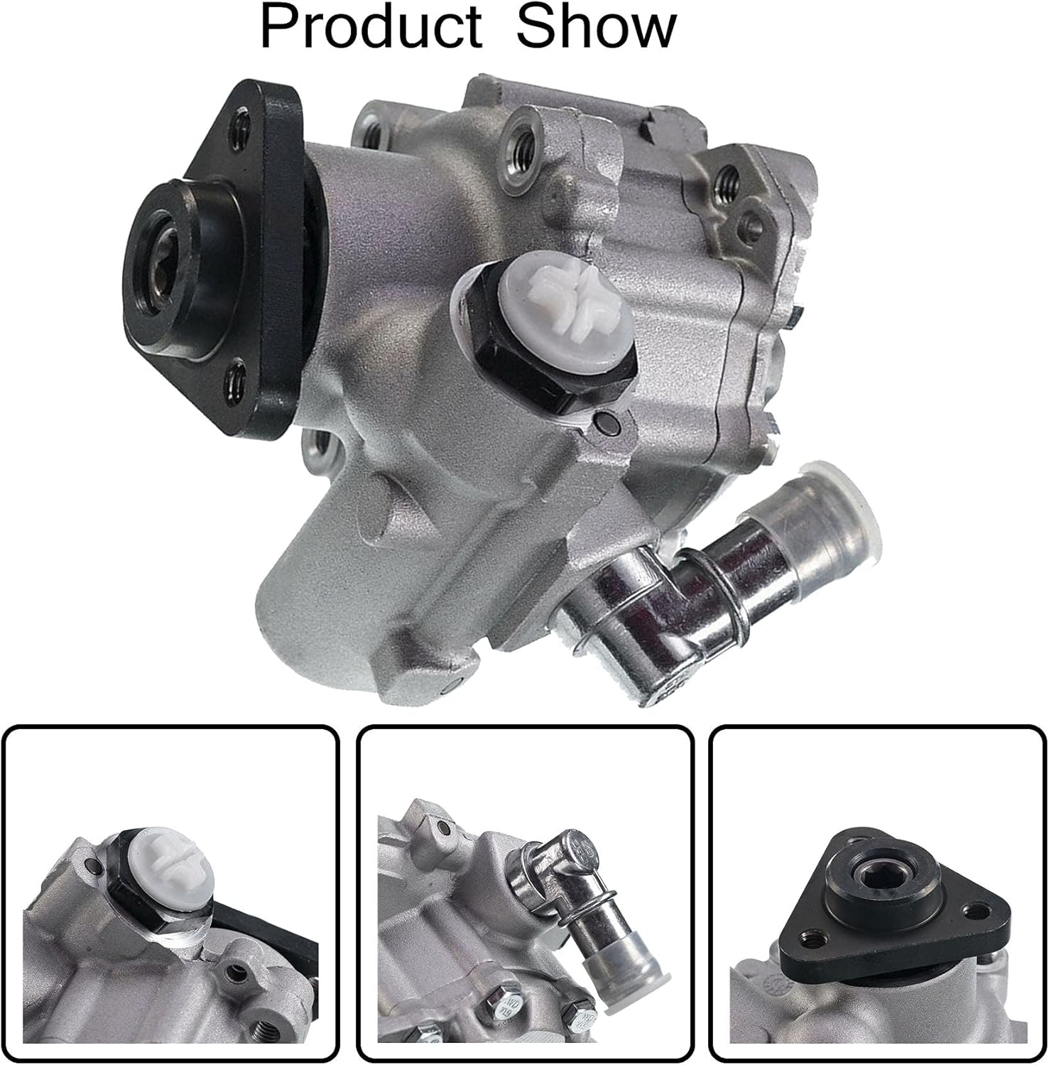 Power Steering Pump 32416756582 32411093577 Replacement for 325ci 325xi 330ci 330i 330xi 2.5L 3.0L L6 2001-2005