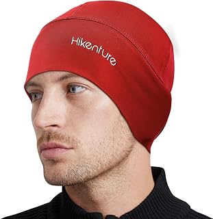 HIKENTURE Cooling Skull Cap,Cycling Cap Helmet Liner,Running Beanie for Men Women,Bike Hat Under Helmet