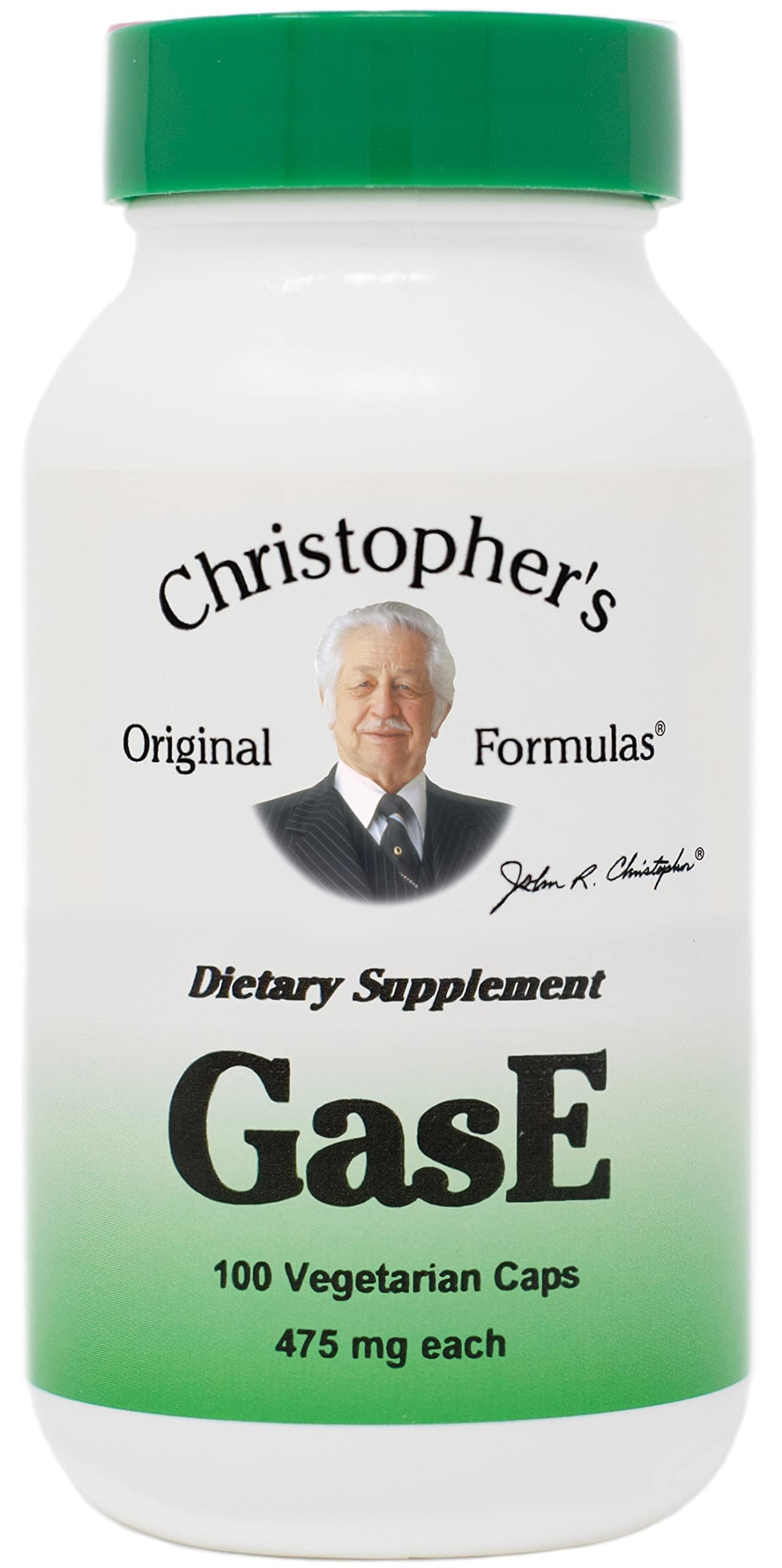 Christopher's Original Formulas Gas-Eze, 475 mg – 100 Vegetarian Capsules