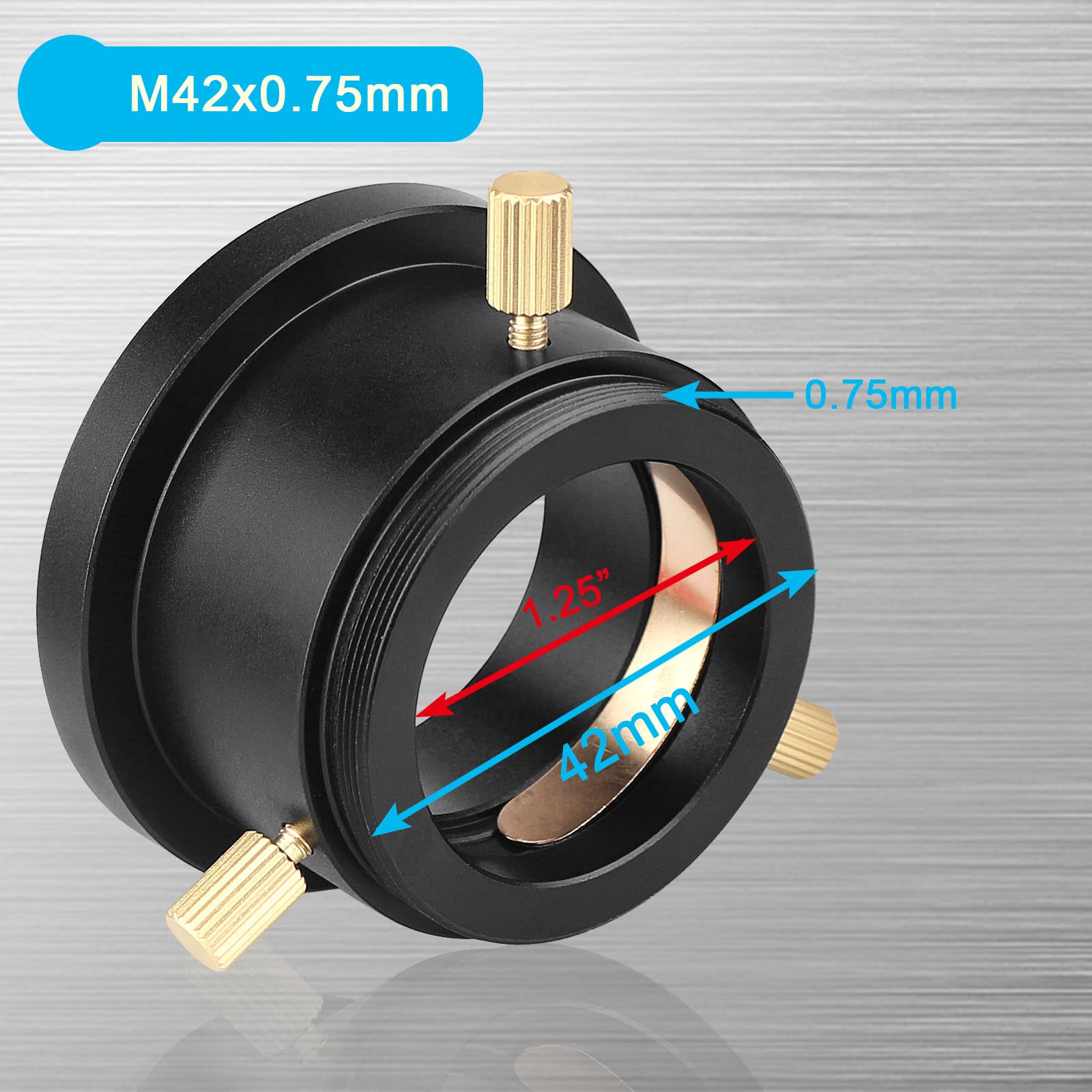 Adaptateur Svbony SA406 M42 Femelle Vers M42 Mâle - Pour Oculaires 1,25 Pouce - Compatible SA401, SC001, SC311 - 13