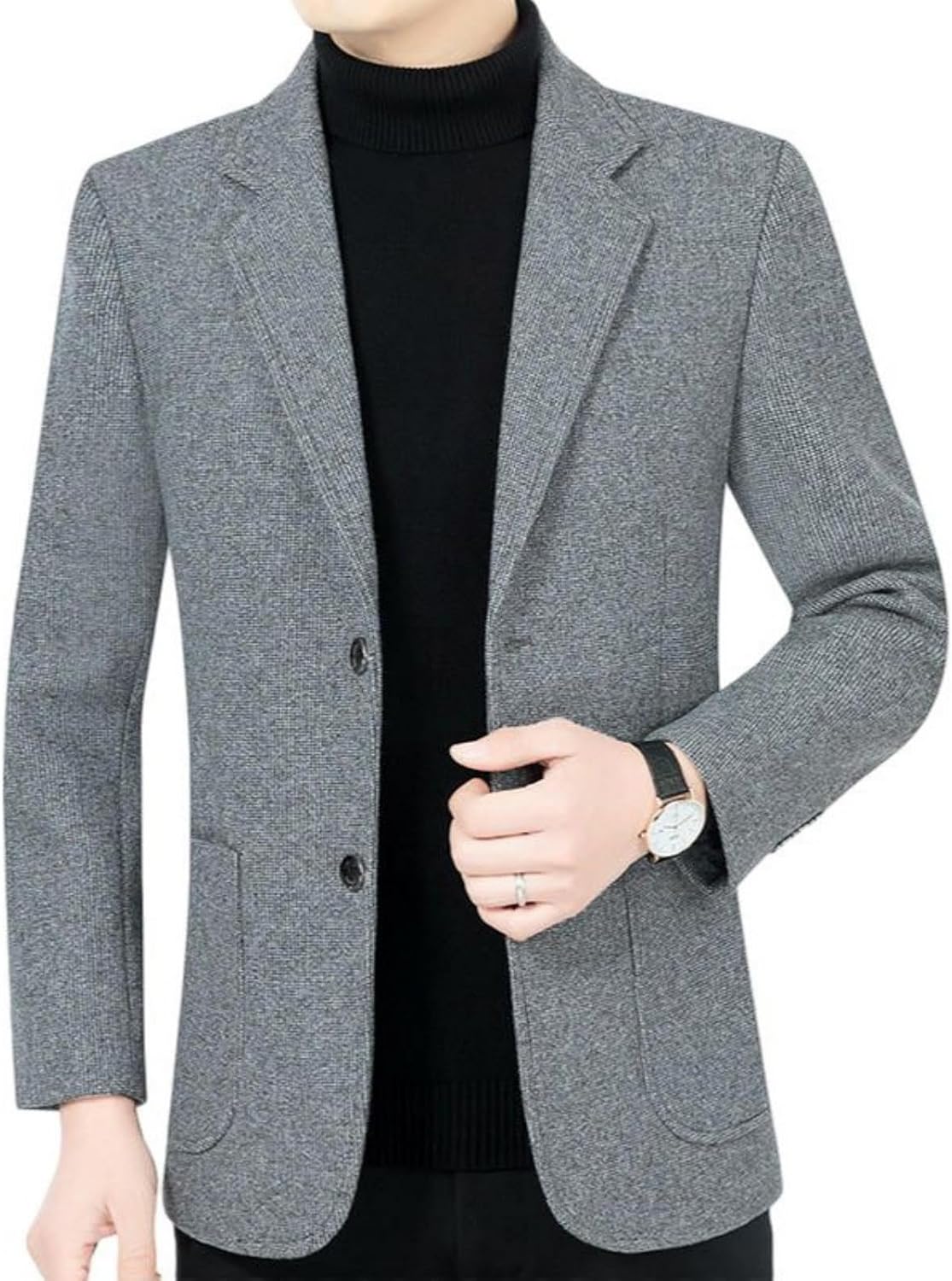 Men’s Spring Autumn Korean-Style Middle-Aged Business Casual Blazer