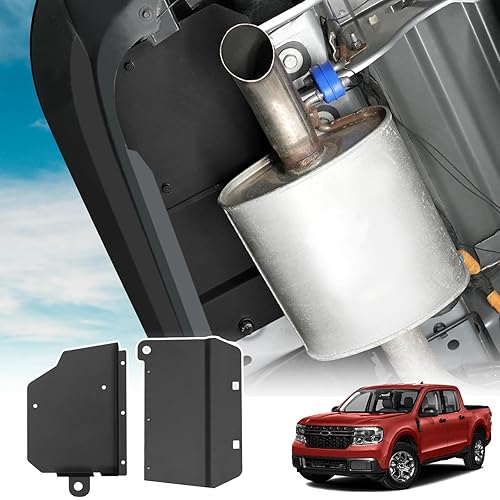 Mabett Underbody Cavity Shield Cover for Ford Maverick 2022-2025 Accessories, Left Driver Side Rear Wheel Underbody Splash Shield Aluminum Alloy Cover No Rust Prevent Mud and Stone