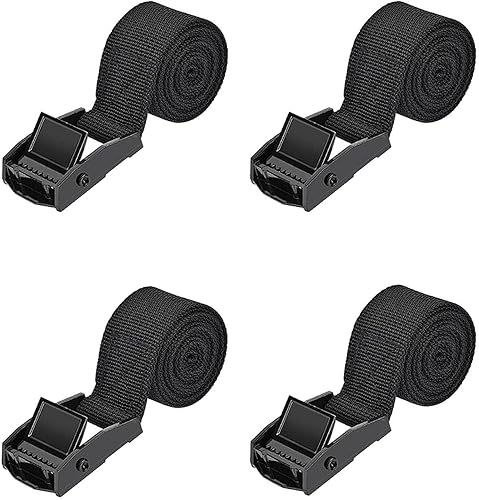 Vista 24 de TuTuYa Correa de amarre verde resistente, 4PK 9.8 pies x 0.98 pulgadas (118.1 x 1.0 in) correas de retención ajustables con hebilla para furgonetas