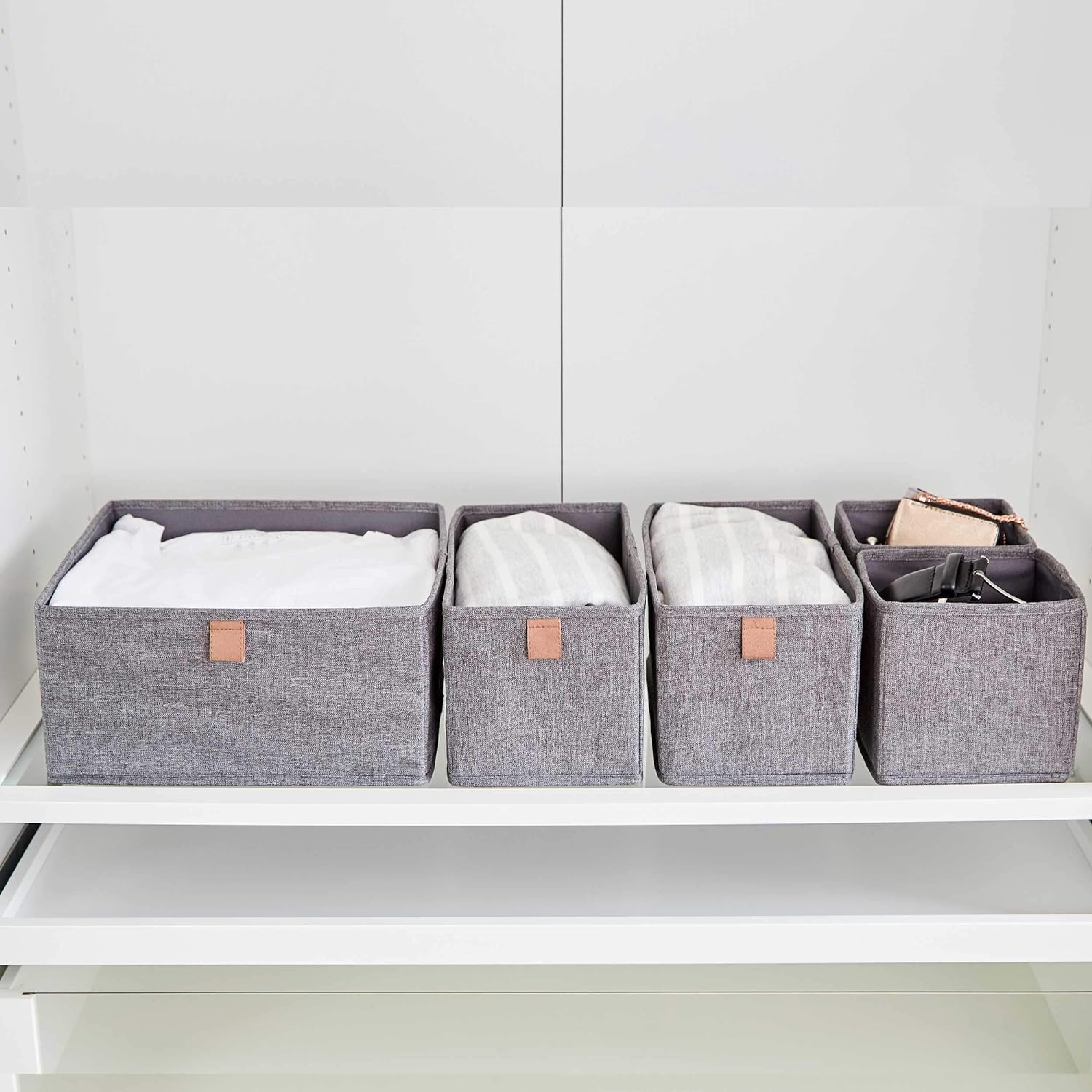 LOVE IT STORE IT Premium Aufbewahrungsbox für Brillen & Premium Aufbewahrungskorb 5-teilig