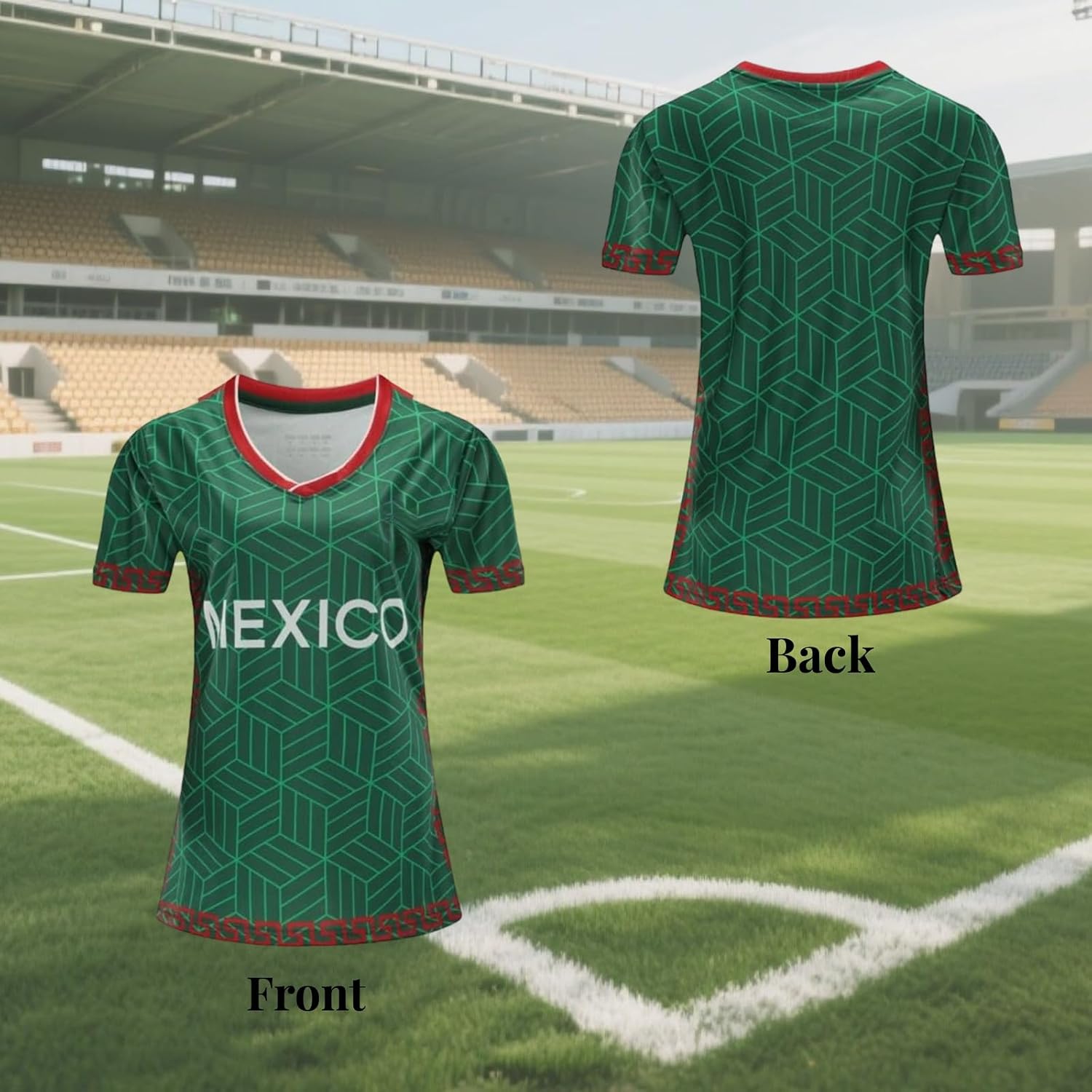 Women Soccer Jersey Sports Fans Outdoor T-Shirts Athletic Slim Fit Activewear Tee Soccer Shirt