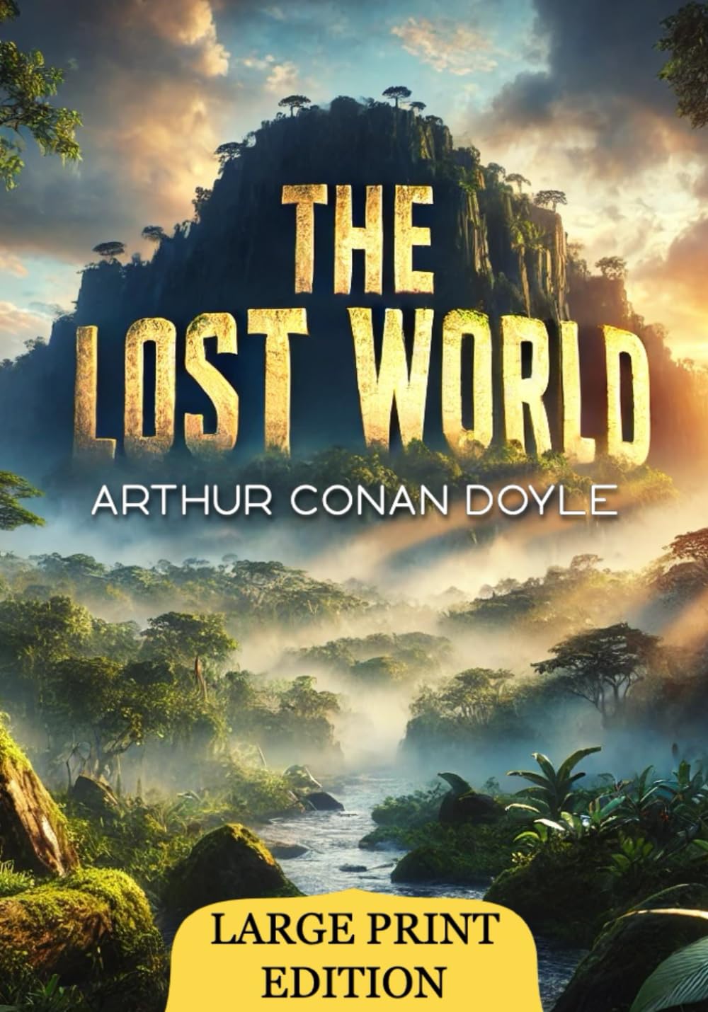 The Lost World (Large Print Edition): Exploring the Unknown in a Thrilling Journey Through Ancient Mysteries