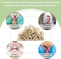 Vista 4 de Sukh 240g de palitos masticables de bambú dulce - Palitos de bambú natural para conejos, juguete masticable para animales pequeños, golosinas