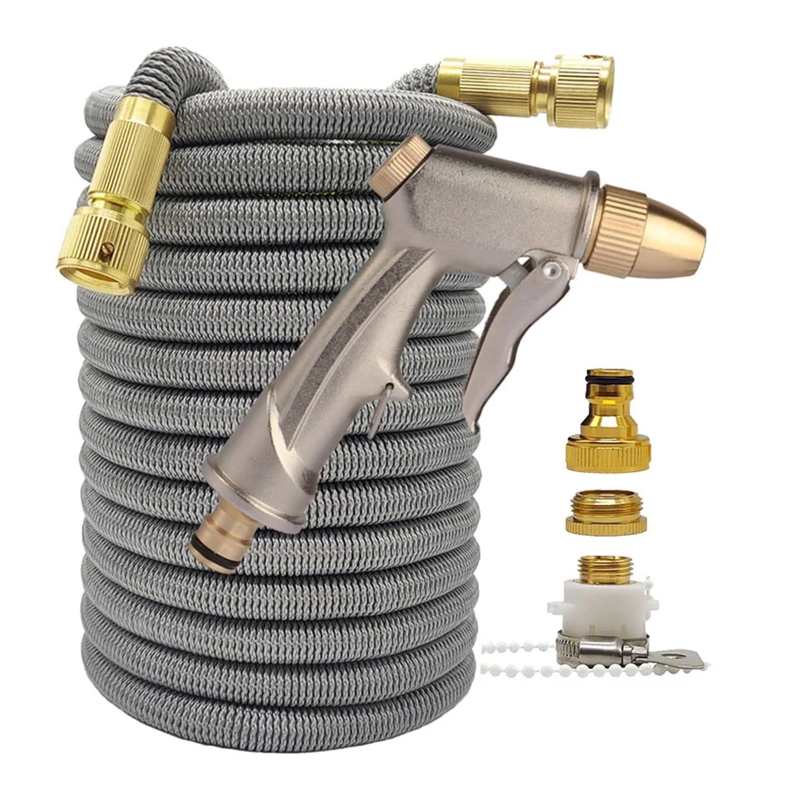 Tubo da giardino, tubo da giardino espandibile ad alta pressione per irrigazione da giardino espandibile da 2,5 a 30 m, adatto per irrigazione agricola e lavaggio auto (colore: tubo con pistola 2,