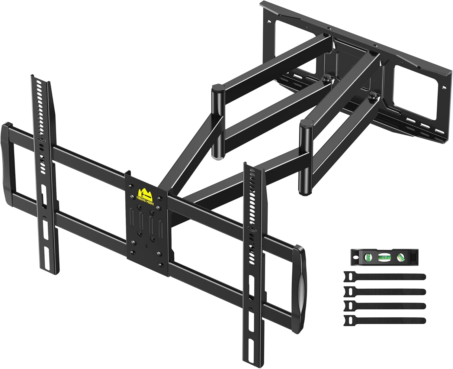 FORGING MOUNT Heavy Duty XXL Full Motion TV Wall Mount with 43" Long Arm Max VESA 900x600 for Extra Large 65 to 85,86,98,100 inch TVs,Universal TV Mount Bracket Swivel Tilt Holds 220lbs,16-24” Studs