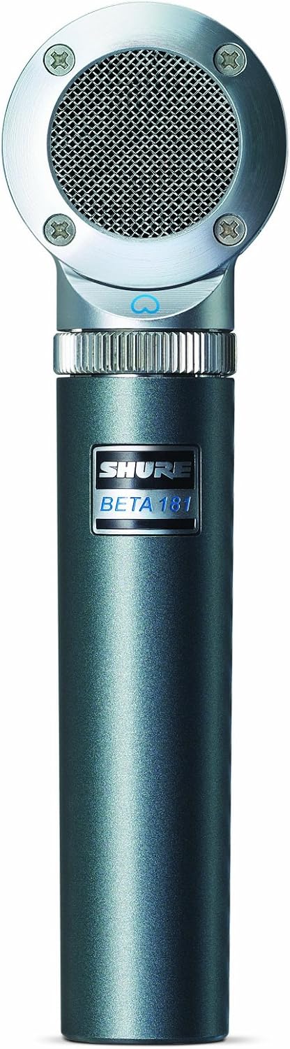 Shure BETA 181/C Ultra-Compact Small-Diaphragm Side-Address Versatile Condenser Microphone for Instruments with Interchangeable Polar Pattern Capsule Options, 3-pin XLR Connector - Cardioid : Musical Instruments