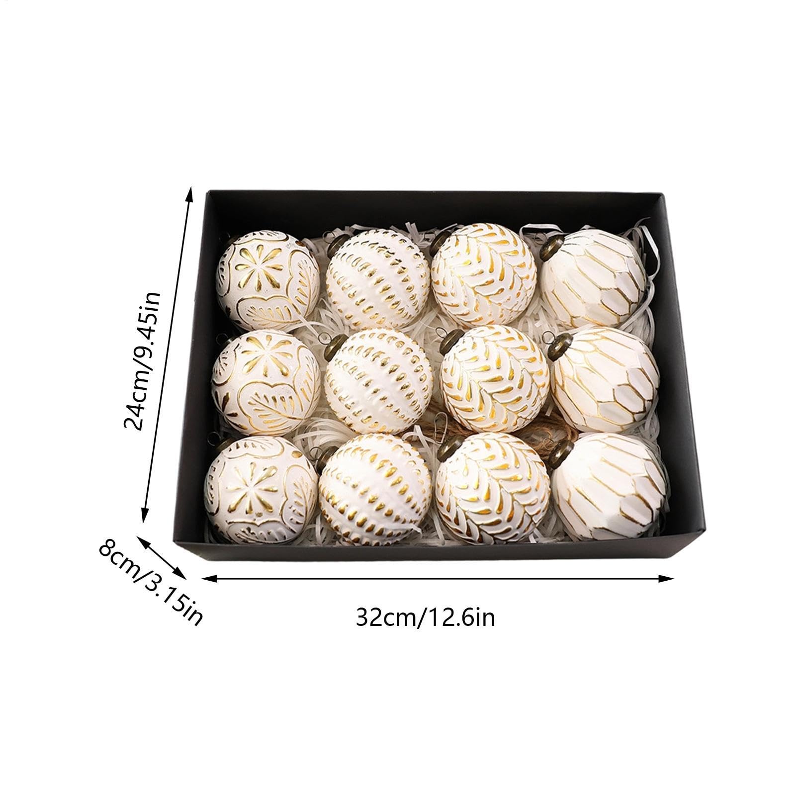Decoración De Bolas para Árbol De Navidad Pack De 12 Piezas Colgante