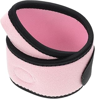 KALLORY 1 Peça Protetor De Pulso Esportivo Cinta De Polegar Tala Espiga De Polegar Tala De Pulso Ajustável Para Túnel Do Carpo Cinta De Pulso Esportiva Poliéster Protetor De Dedo Rosa