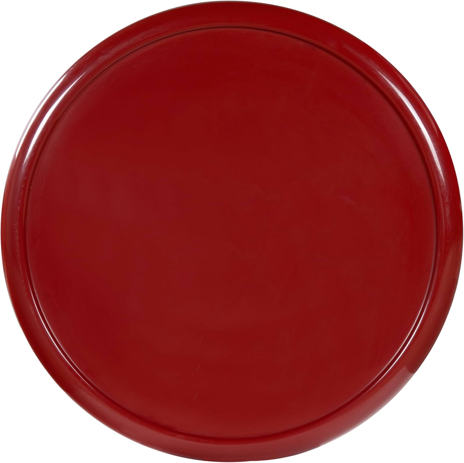 SAFAVIEH Couture Collection - Lolita Red Concrete Accent Table, Modern Round Top Side Table, High Gloss Finish, Fully Assembled (SFV2622C)