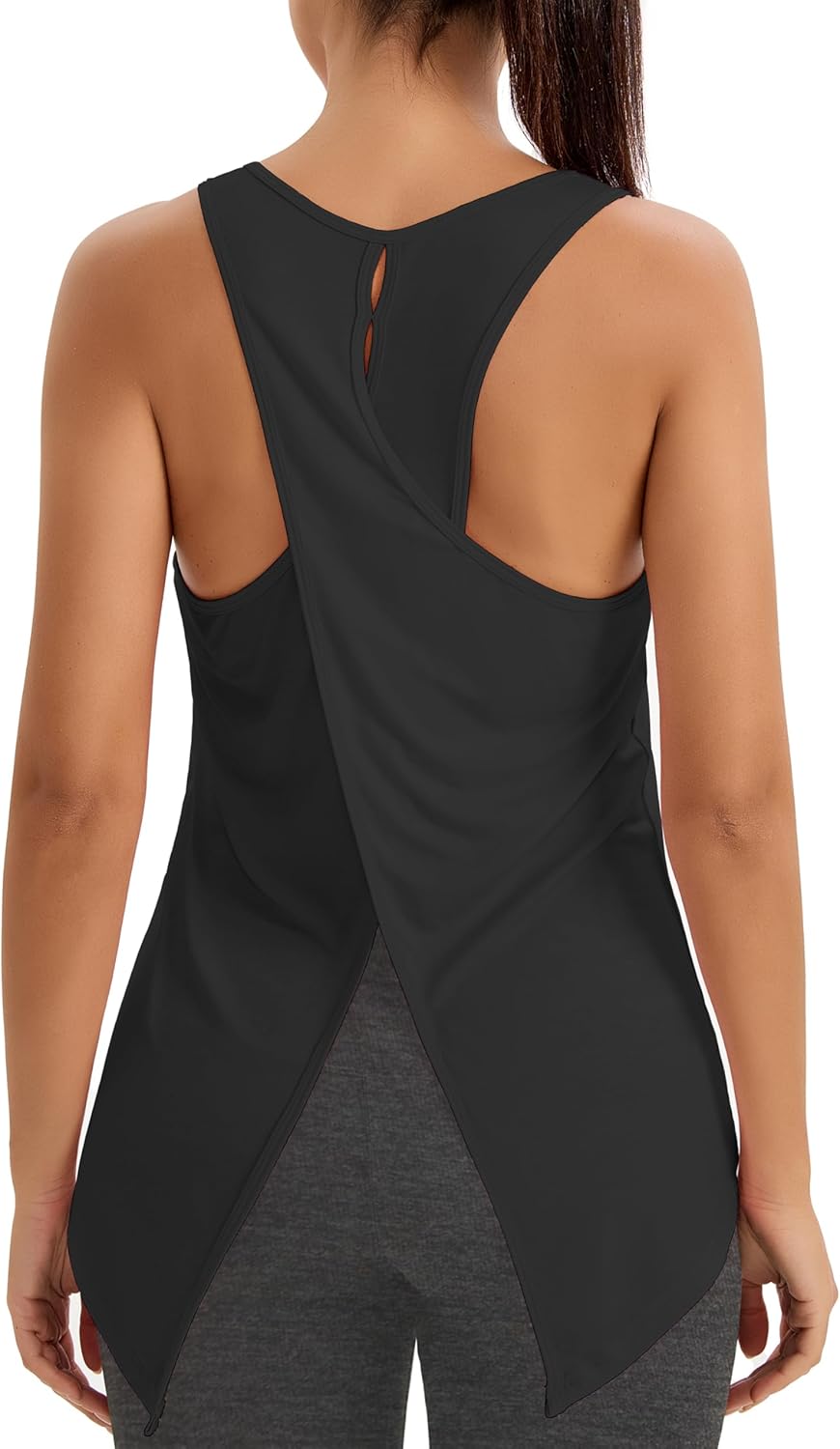 Bestisun Women Racerback Sleeveless Workout Tank Tops Split Back Athletic Yoga Shirts - Image 3