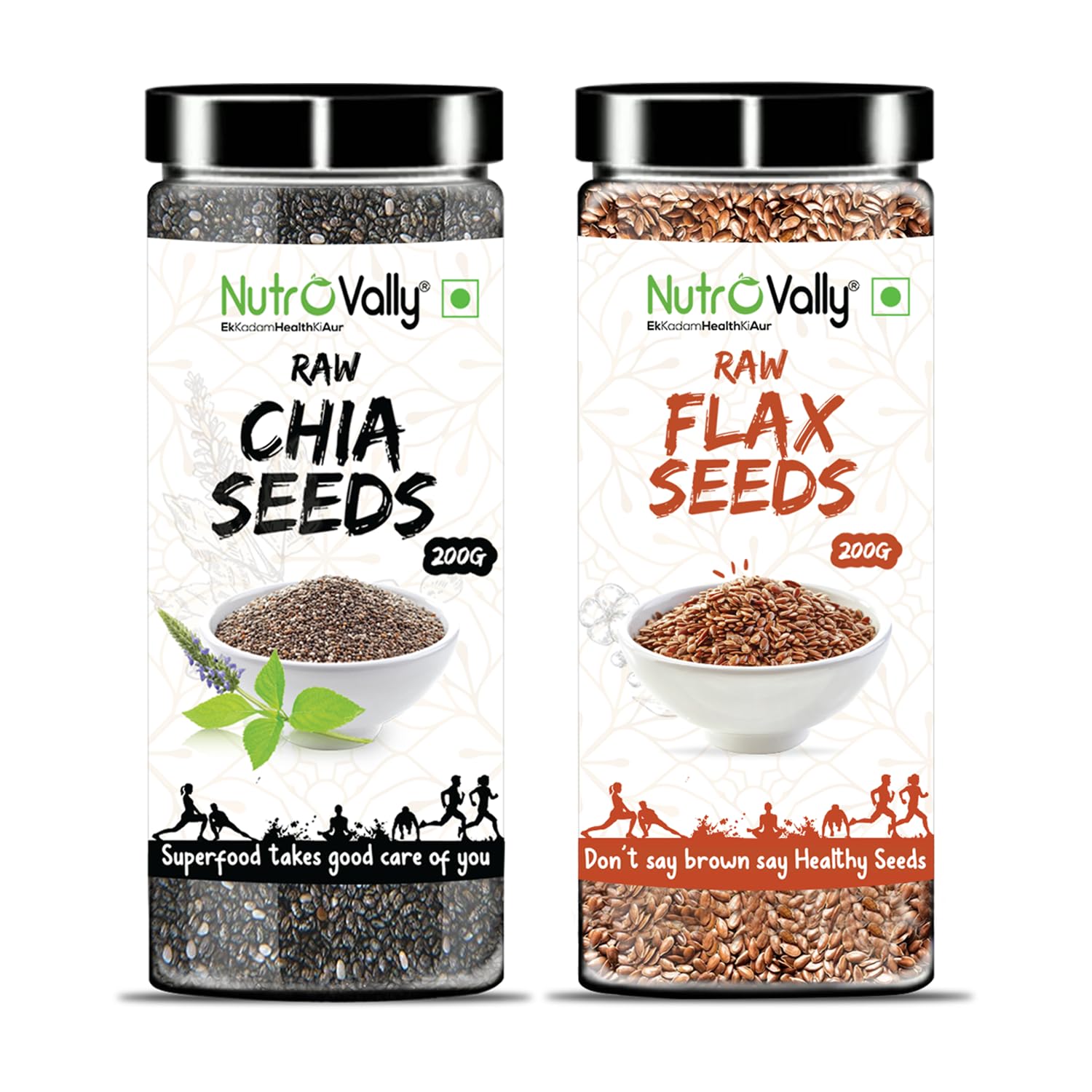 See full amazon price history chart for NutroVally - CHIA & FLAX Seeds Combo 400g | Combo Seeds for weight Manage | High In Omega 3, Fiber, & Antioxidant Rich Raw Seeds for Eating Overall Health | 200 gm x Pack 2) NutroVally - CHIA & FLAX Seeds Combo 400g | Combo Seeds for weight Manage | High In Omega 3, Fiber, & Antioxidant Rich Raw Seeds for Eating Overall Health | 200 gm x Pack 2) (B0BCKHCHC5) Amazon Price History, Amazon Price Tracker