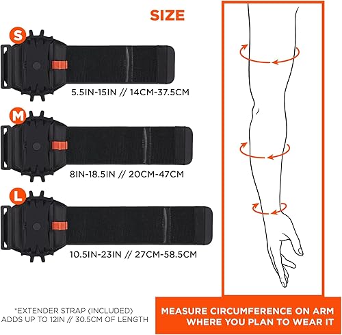 Miniatura 6 de Ergodyne Squids 5545 - Brazalete para escáner de pulsera, ajustable para teléfonos, escáneres, computadoras móviles, PDA