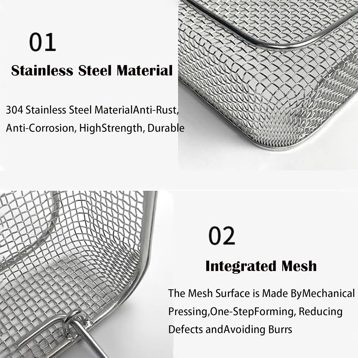304 Stainless Steel Disinfection Basket Medical Equipment Supply Room Cleaning Sterilization Basket, for Surgical Medical Dental Instruments Ultrasonic Cleaning(Size:30 * 30 * 7cm)