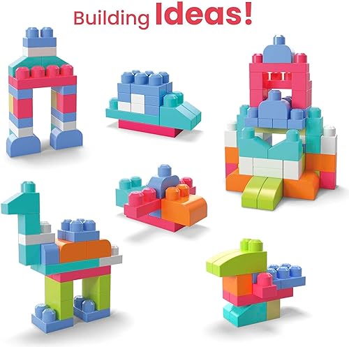 Miniatura 11 de Gran bolsa para construcción First Builders Mega Bloks, Rojo