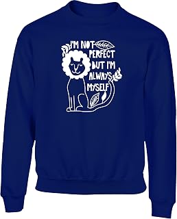 Hippowarehouse I'm not Perfect but I'm Always Myself Kids Children's Unisex Jumper Sweatshirt Pullover