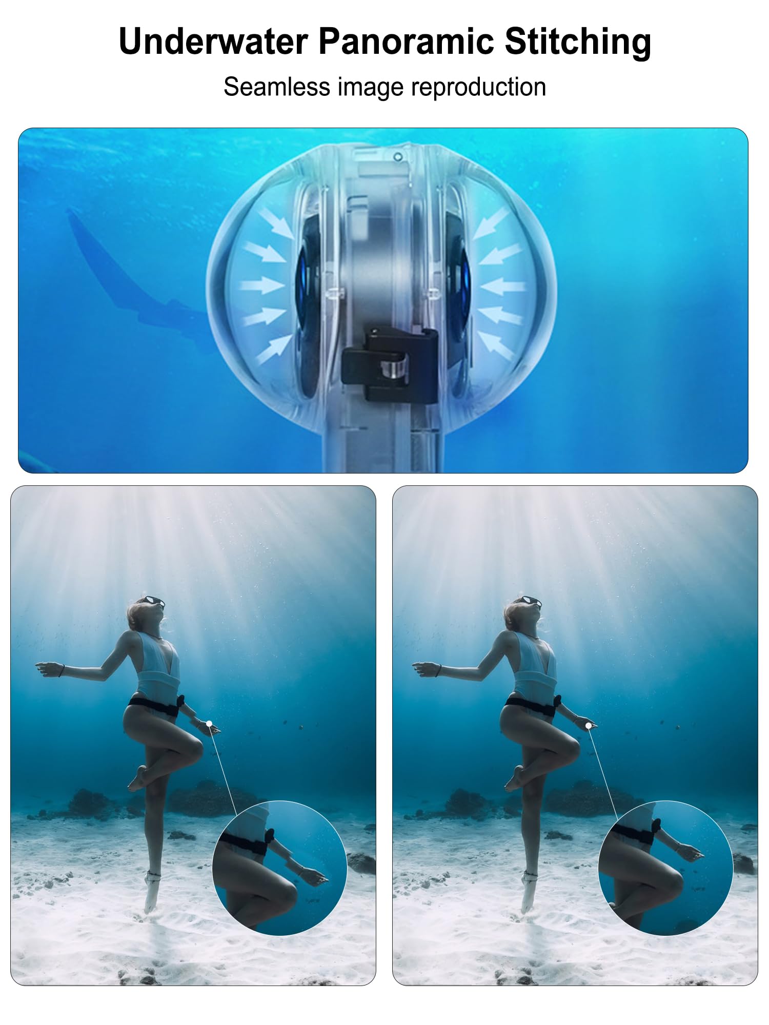 Protection Objectif Silicone Insta360 ONE X3 - Housse Invisible Plongée Anti-Rayures, Anti-Chocs - Couleur Rouge