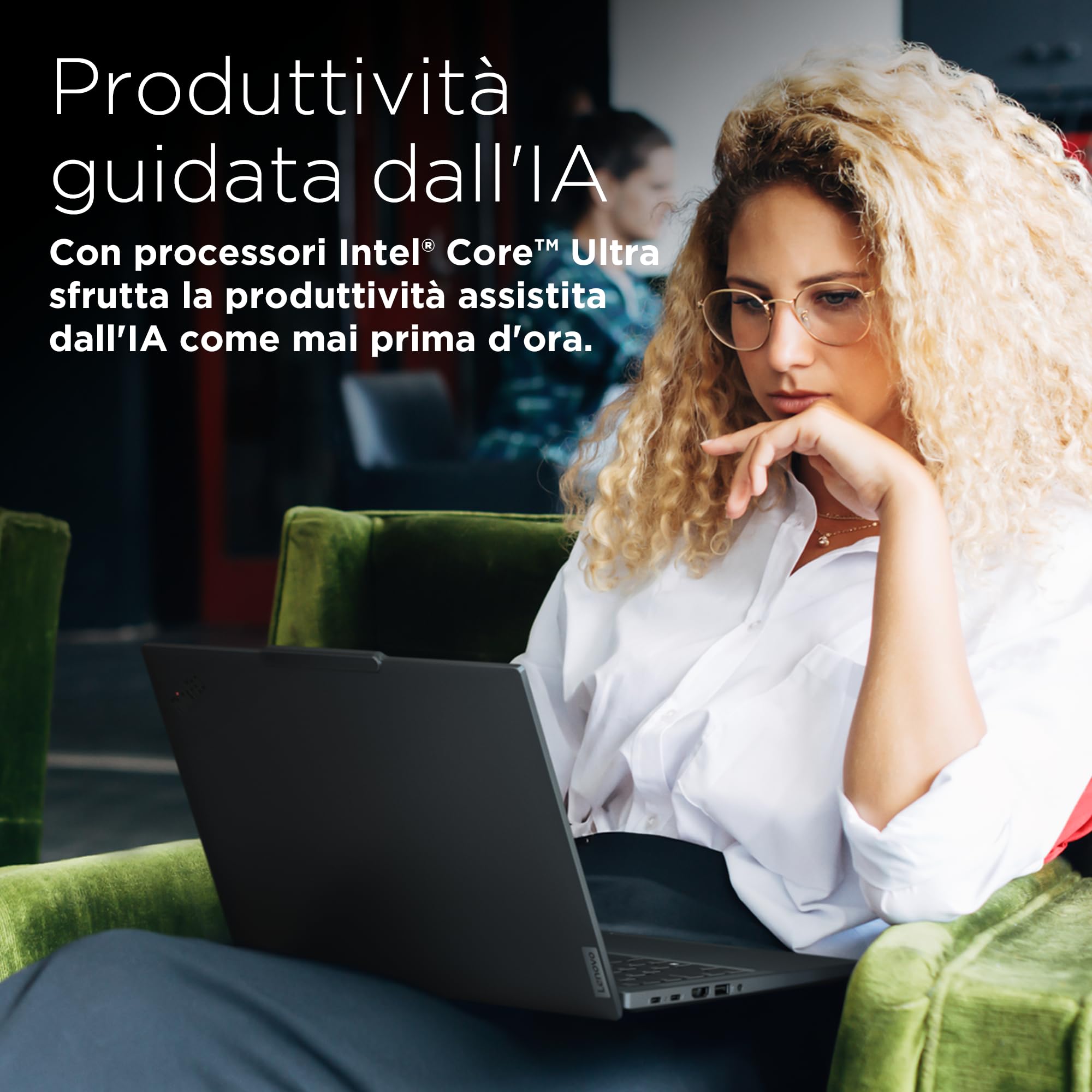Lenovo - Notebook 14 Pollici ThinkPad T14 Gen 5, Pc Portatile Professionale Windows 11 Pro, Intel Core Ultra 7 155U, RAM 16GB DDR5, 512GB SSD NVMe - Laptop Grafica Intel, Computer Audio Dolby