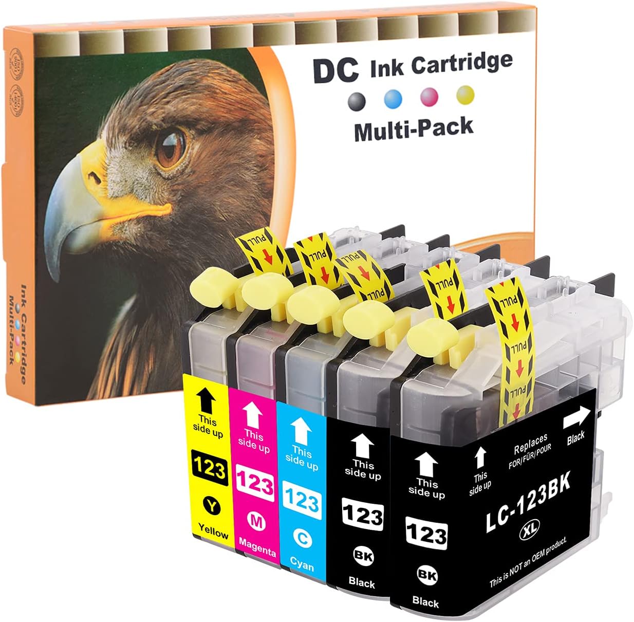 Ensemble De 4 Cartouches D'encre Brother LC123 Compatible Pour Brother