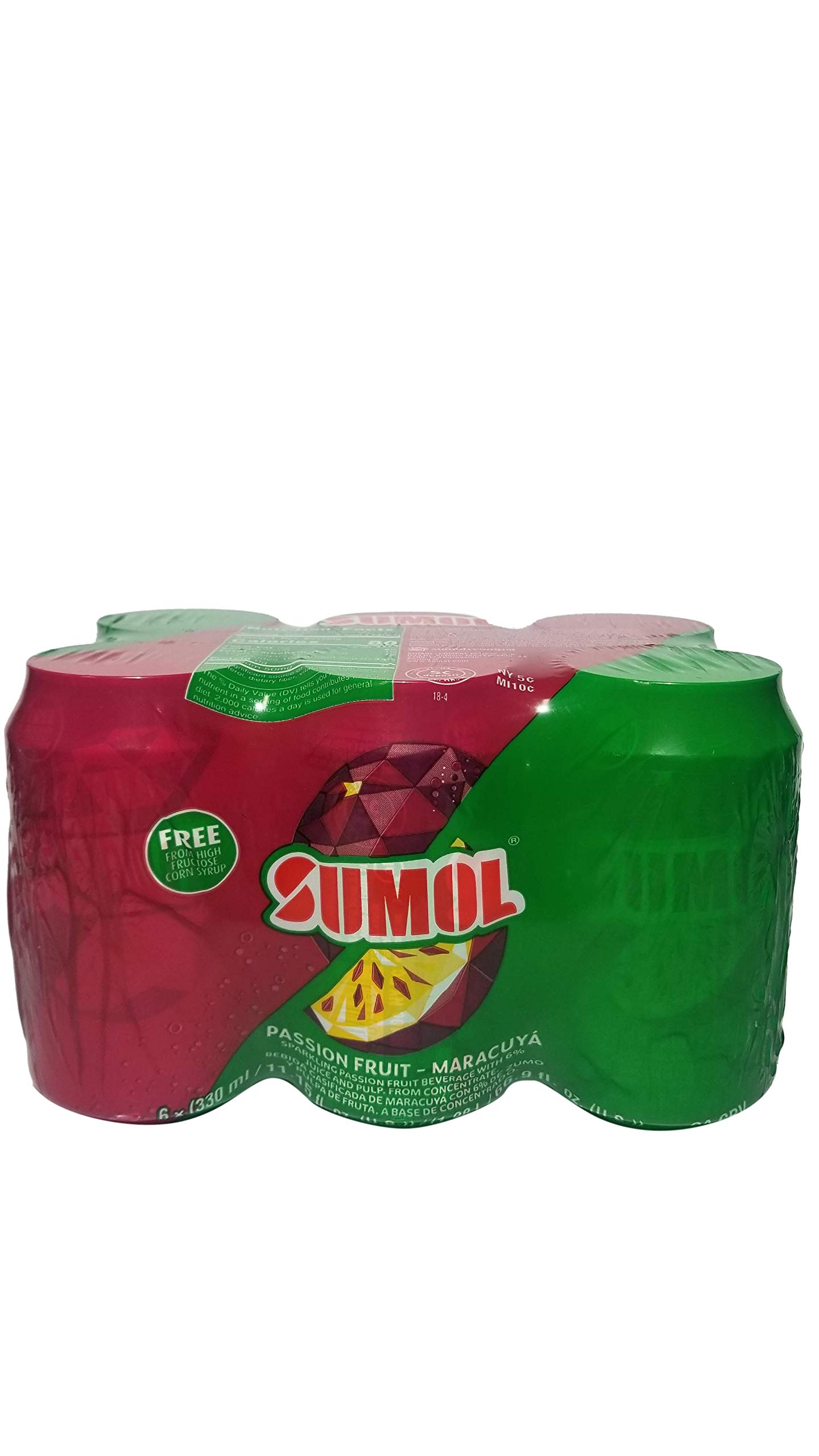 Sumol, Maracuja Passion Fruit Flavor Drink, 11.5 Ounce Cans, 6 Pack
