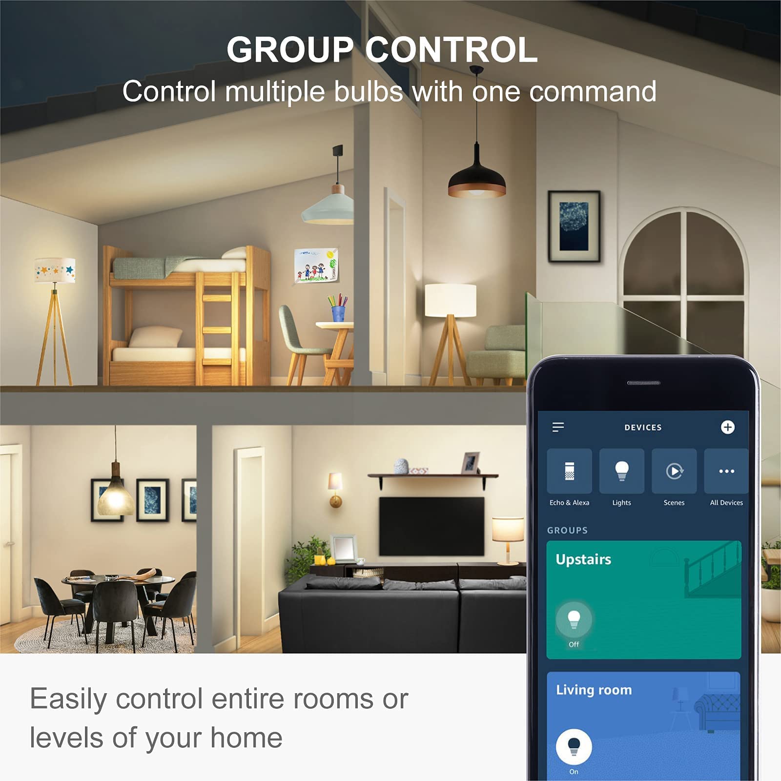 Sengled Bombilla Inteligente Alexa E27, Bombilla WiFi Bombilla Alexa 806lm, Regulable Bombillas Inteligentes, Compatible Alexa y Google Home