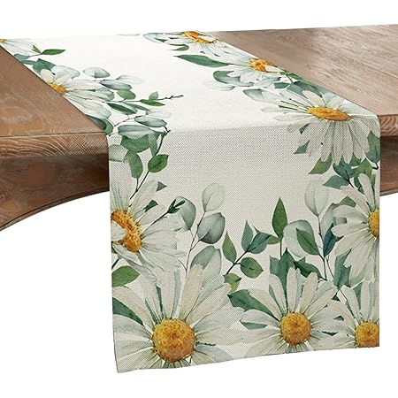 Aitsite Herbst Tischläufer Mit Kürbis Motiv - 40x180cm Leinen Tischdeko Für Herbstparty