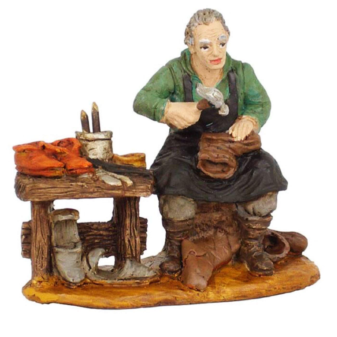 Acan Tradineur - Figura Zapatero para Portal de Belén 7 x 7.5 x 4 cm