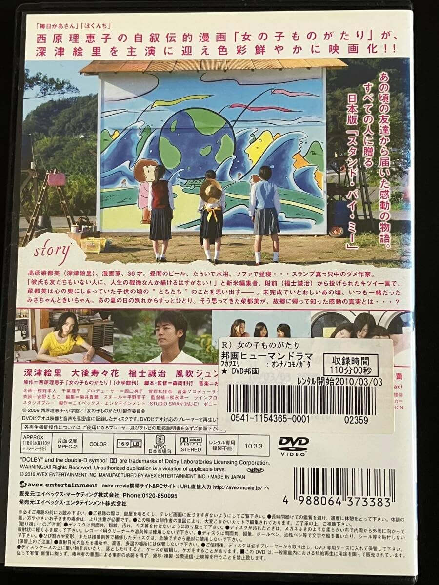 Amazon.co.jp: レンタルDVD 映画 女の子ものがたり 深津絵里 大後