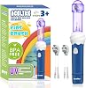 UV Self Clean Kids & Toddlers Electric Toothbrush | Improve Safe and Hygiene | Soft Bristles | Easy-Grip Silicone Handle | 4 Modes & 2-Min Timer | One Charge Last 60 Days | Age 3 Blue