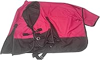 Vista 4 de TGW RIDING Comfitec Essential Hoja de participación de caballo de cuello estándar 1200D impermeable y transpirable, hoja de lluvia para caballo, más