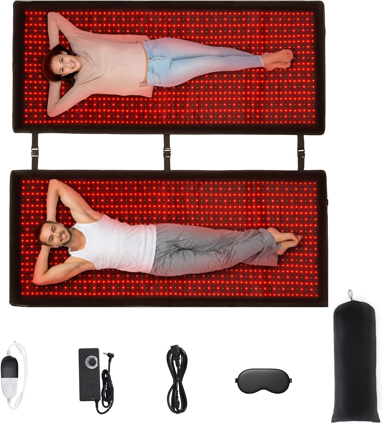 2520PCS Leds Red Light Therapy Mat,Infrared Light Therapy Device for
