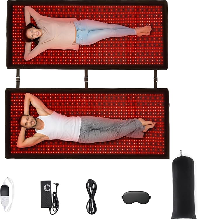 2520Pcs LEDs Red Light Therapy Mat,Infrared Light Therapy