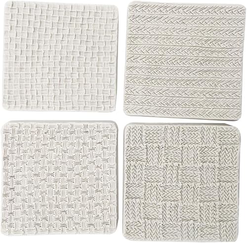 Miniatura 3 de Tapete de impresión de fondant, diseño de textura de suéter, suministros de decoración de pasteles de silicona para cupcakes, decoración de pasteles