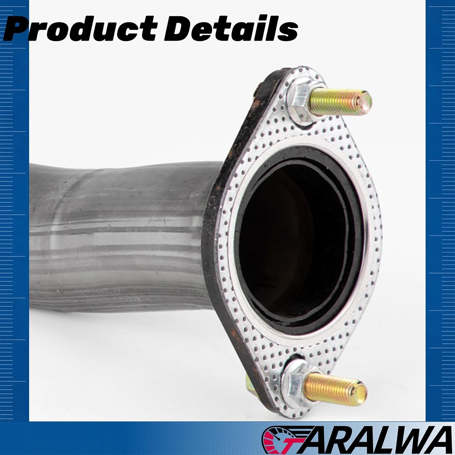 Exhaust Front Flex Pipe Assembly, Direct Fit for 2012-2014 Ford Edg 2.0L (EcoBoost (240P),409 stainless steel Construction,(with Flange Bolts/Gaskets) OE Replacement Part FE02F