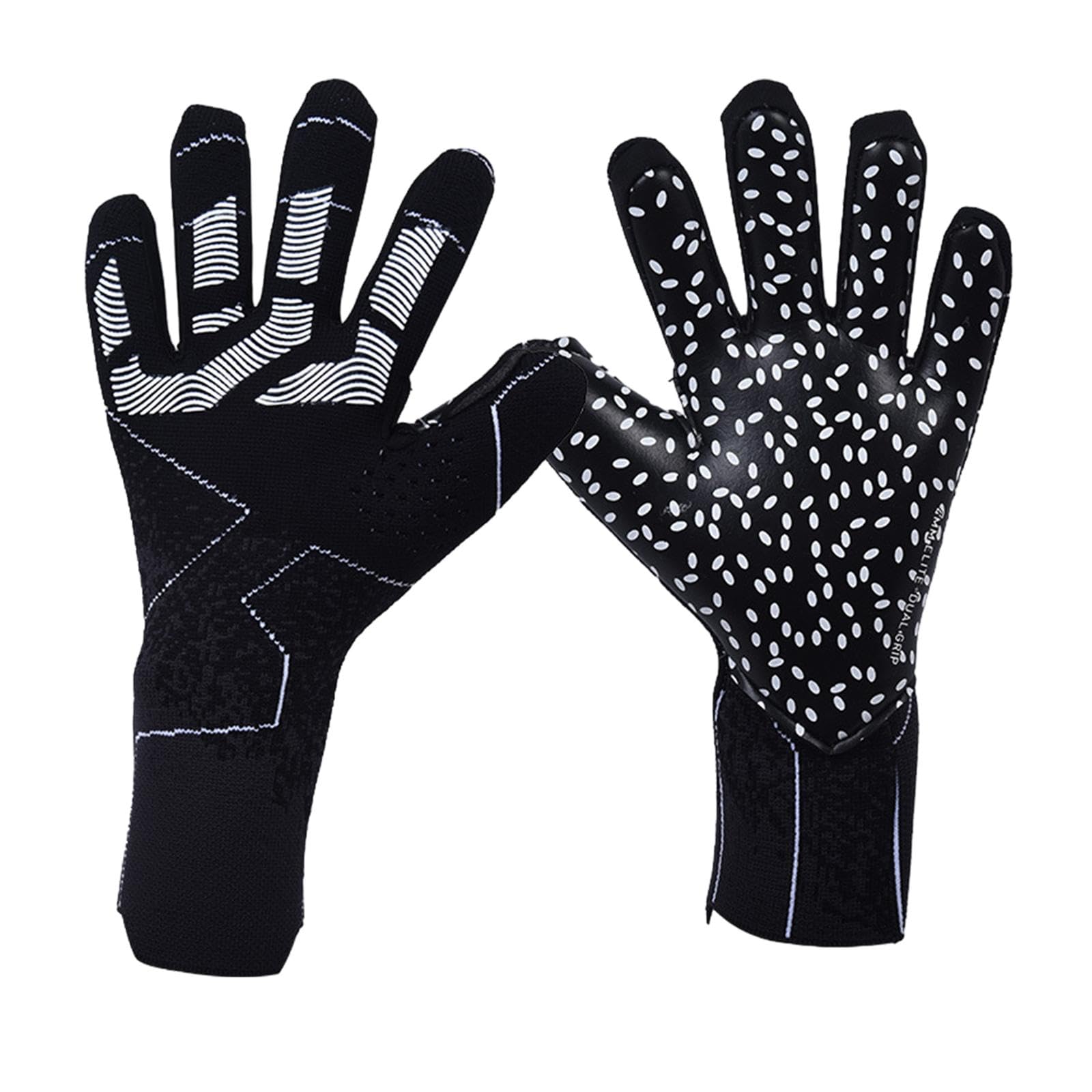 LOOM TREE® Football Goalkeeper Gloves Thickened High Performance Sport Goalie Gloves Black | Team Sports | Soccer | Clothing, Shoes & Accessories | Gloves-image-17