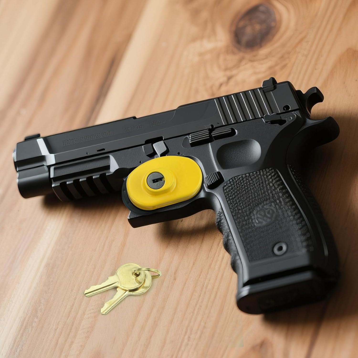 RioRand Gun Trigger Lock Alike Keyed Gun Lock Compatible with BB Gun, Rifles, Shotgun, Handgun, Pistol Firearm Safety Device