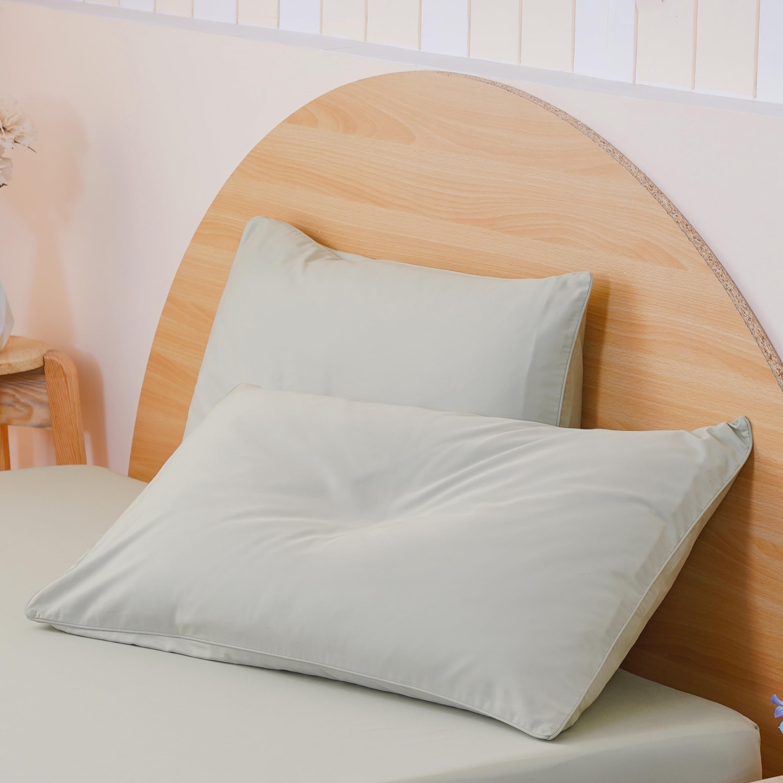 Sheet Story Bamboo Pillow Cases 2 Pack - 50x75cm Size - 400 Thread Count - Hypoallergenic, Soft and Cooling - Sage Green Pillowcases 2 pack