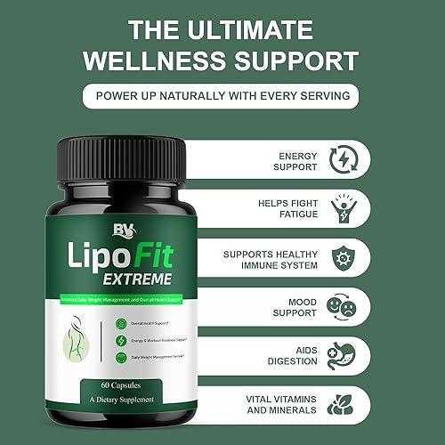 Miniatura 5 de BLUE VIBE Lipofit Extreme Capsules, Lipo Fit Advanced Strength General Health & Wellness Support Supplement, Lipofit Extreme Official Premium All