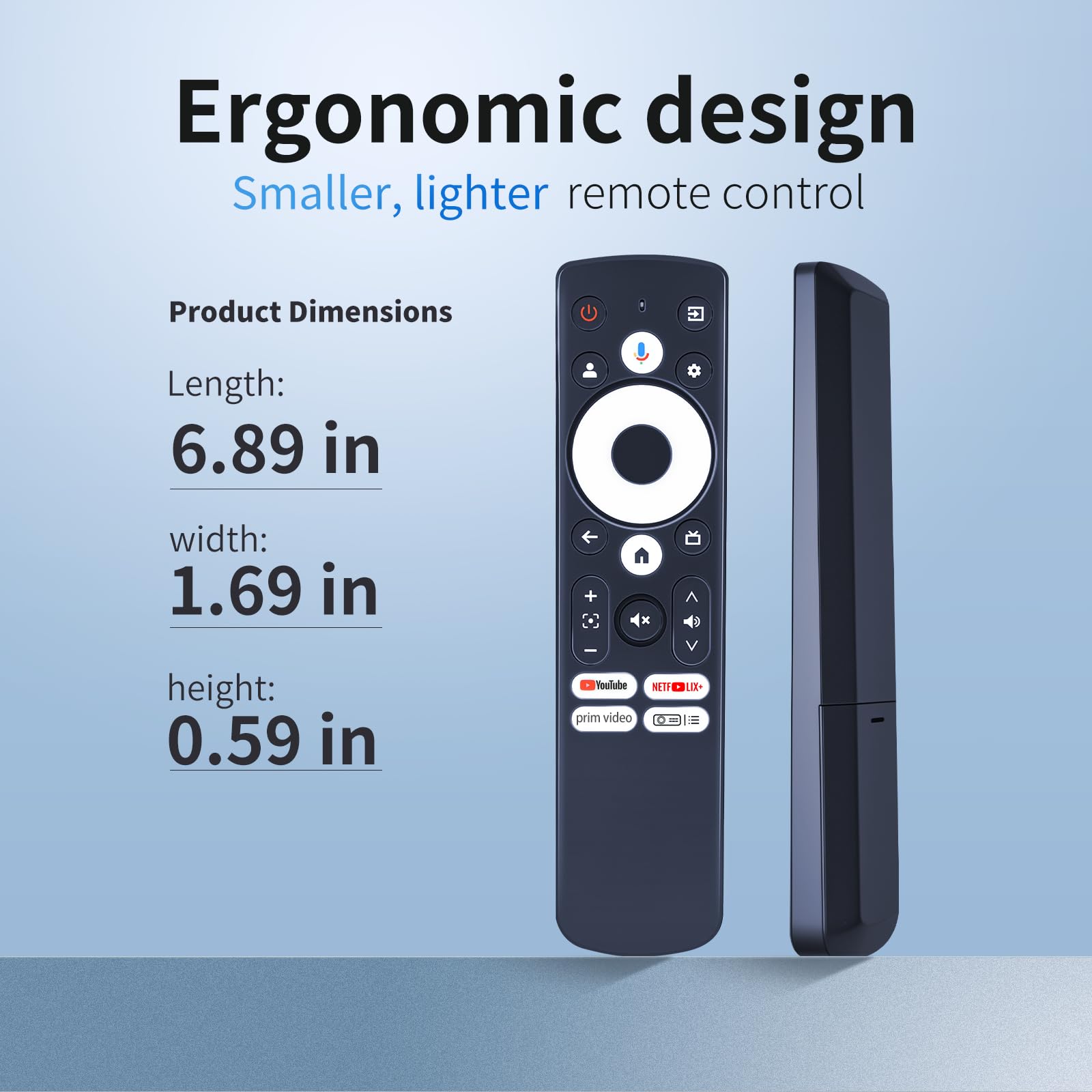ZWP Telecomando vocale di ricambio per proiettore Aurzen Boom mini, EAZZE D1G, per GooDee GD500 Plus Smart Projector